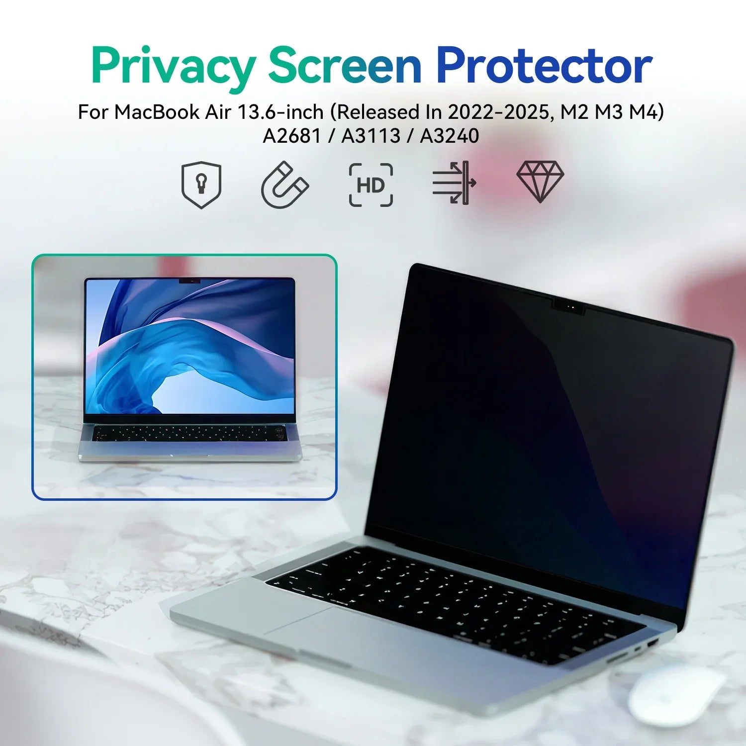 Magnetic Privacy Screen Filter - for Macbook Air