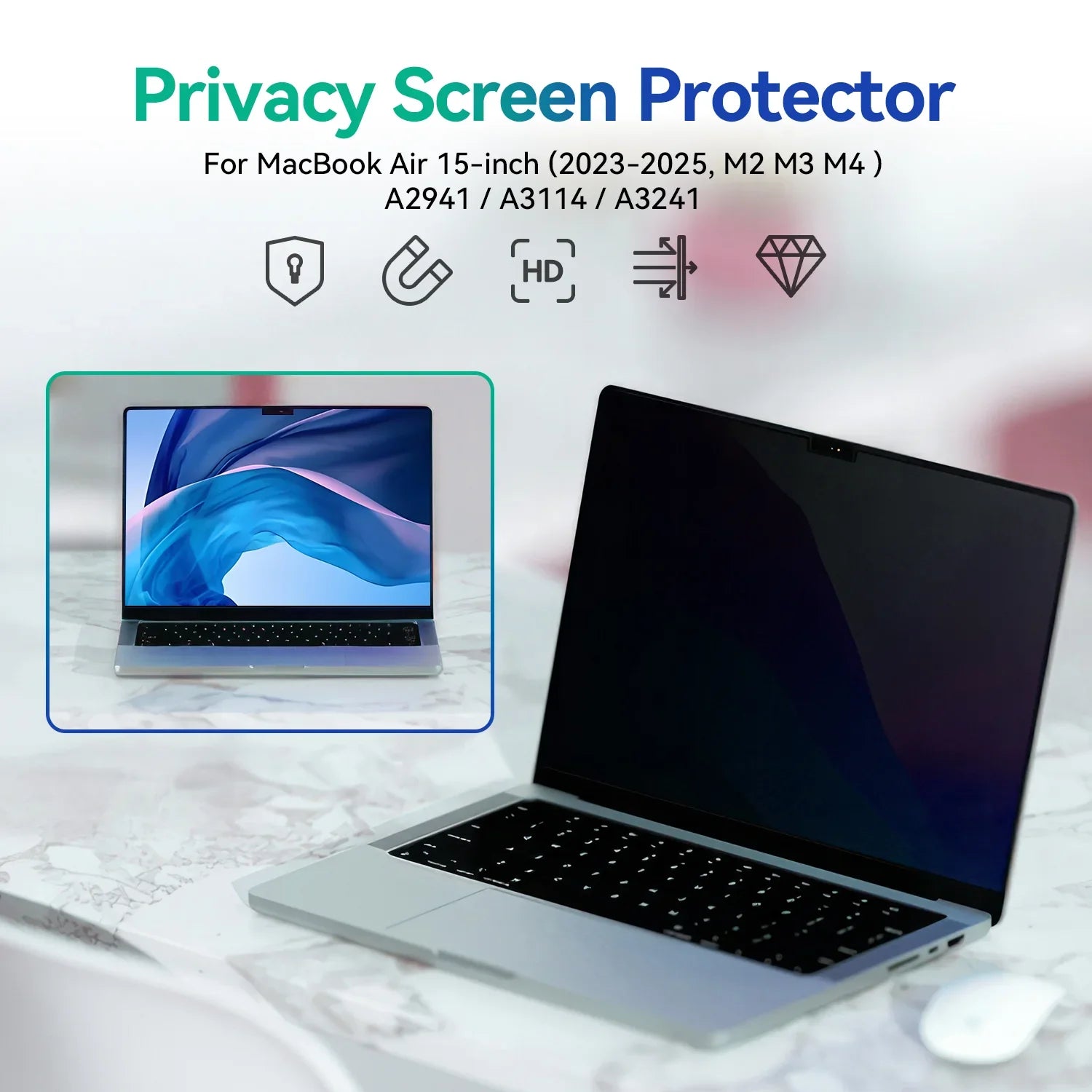 Magnetic Privacy Screen Filter - for Macbook Air