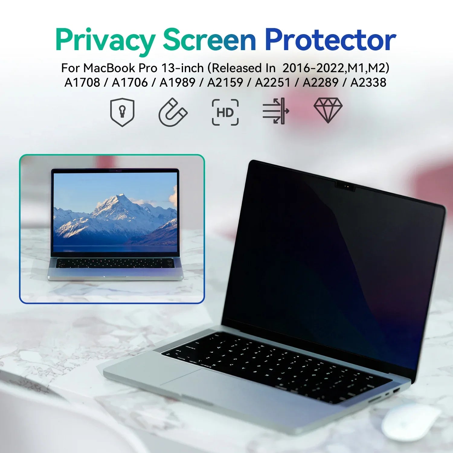 Magnetic Privacy Screen Filter - for Macbook Pro