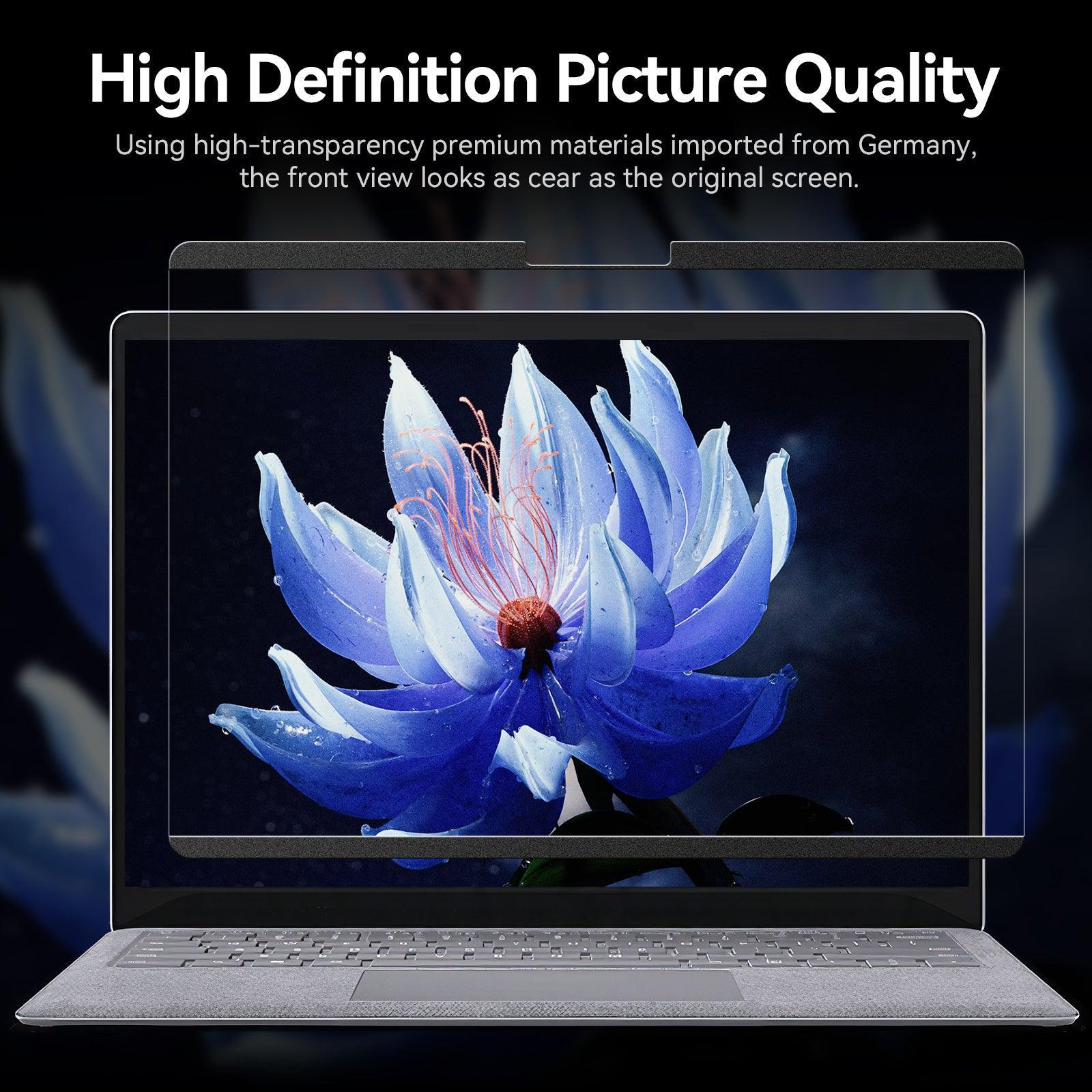 Magnetic Privacy Screen for 13.5 inch Microsoft Surface Laptop 5/4/3/2/1, Removable Anti Spy Glare Blue Light Filter, Surface Laptop Privacy Screen Protector 13.5 in