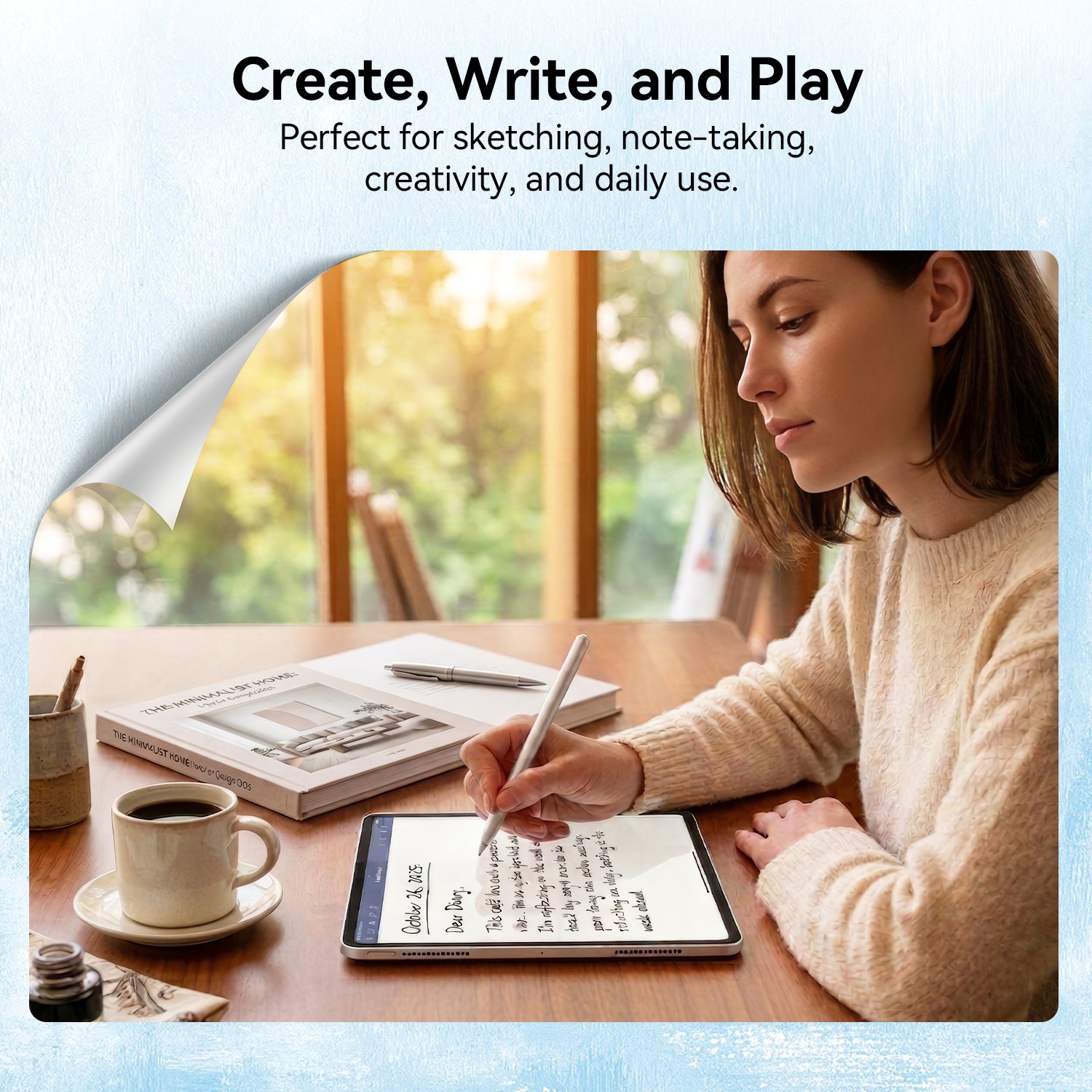 AR+ Paper feel Screen Protector for iPad, True Paper Texture, Anti-Reflective & Anti Glare, Apple Pencil Friendly, Easy Installation