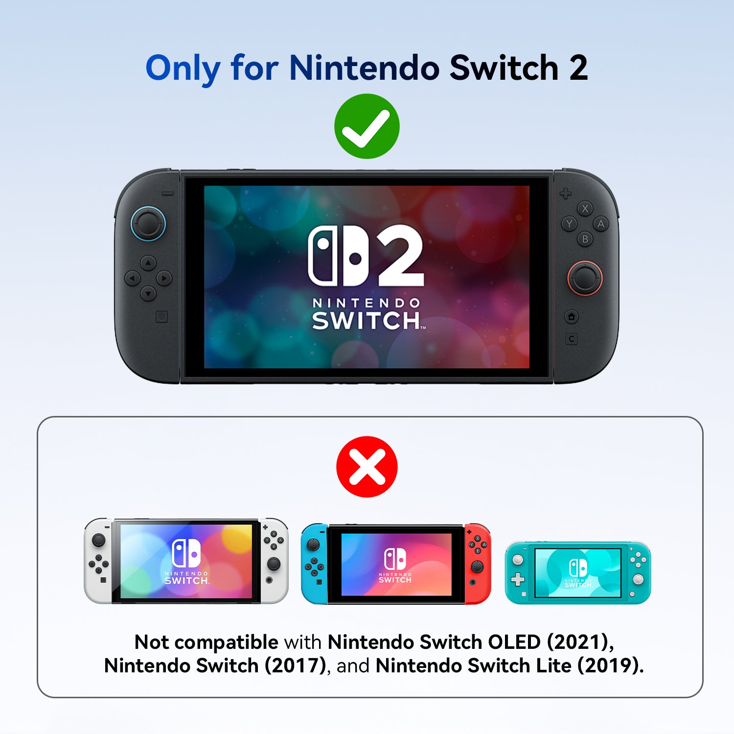 AR Tempered Glass Screen Protector for Nintendo Switch 2, Anti-Reflective & Anti Glare
