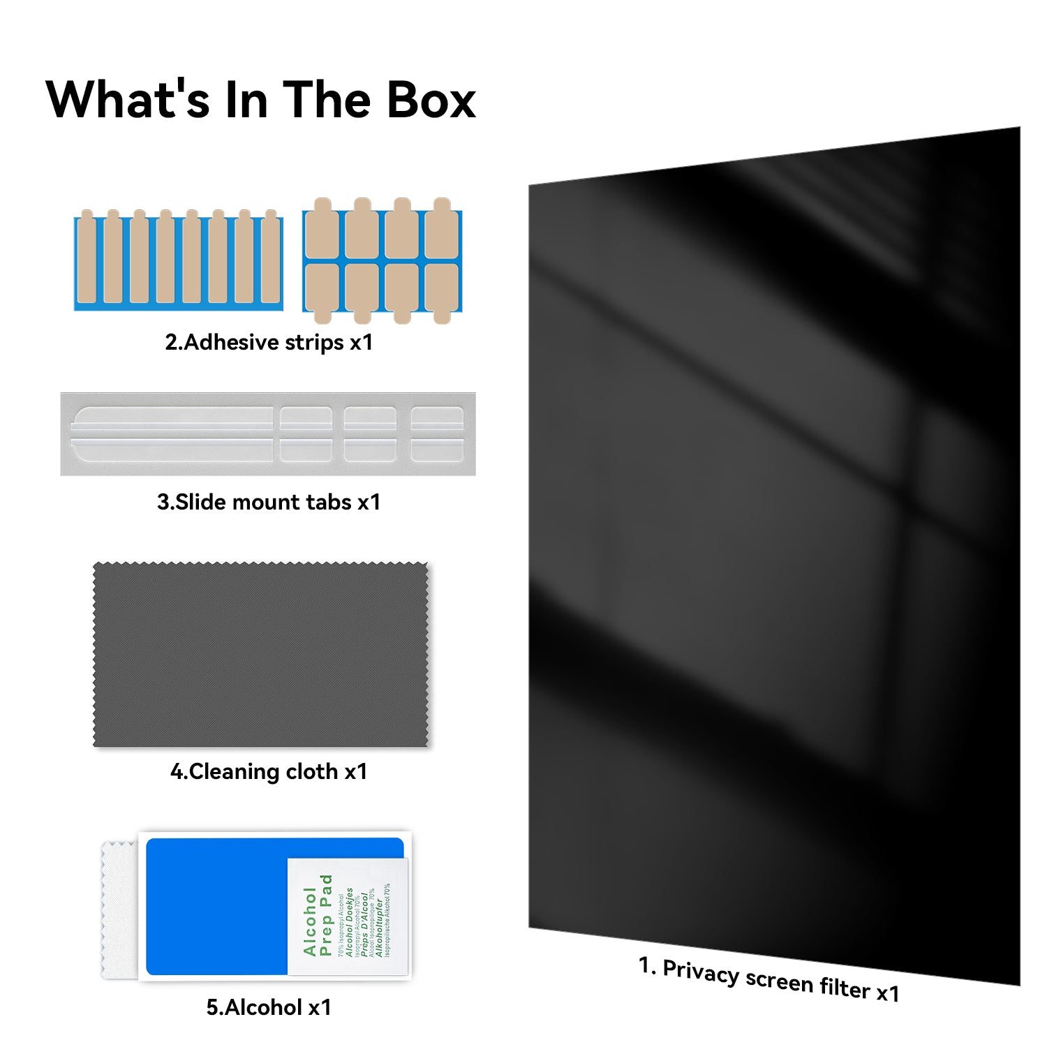 Protescreen Privacy Screen Filter for Computer Monitors – Removable Anti-Glare & Anti Blue Light Protection