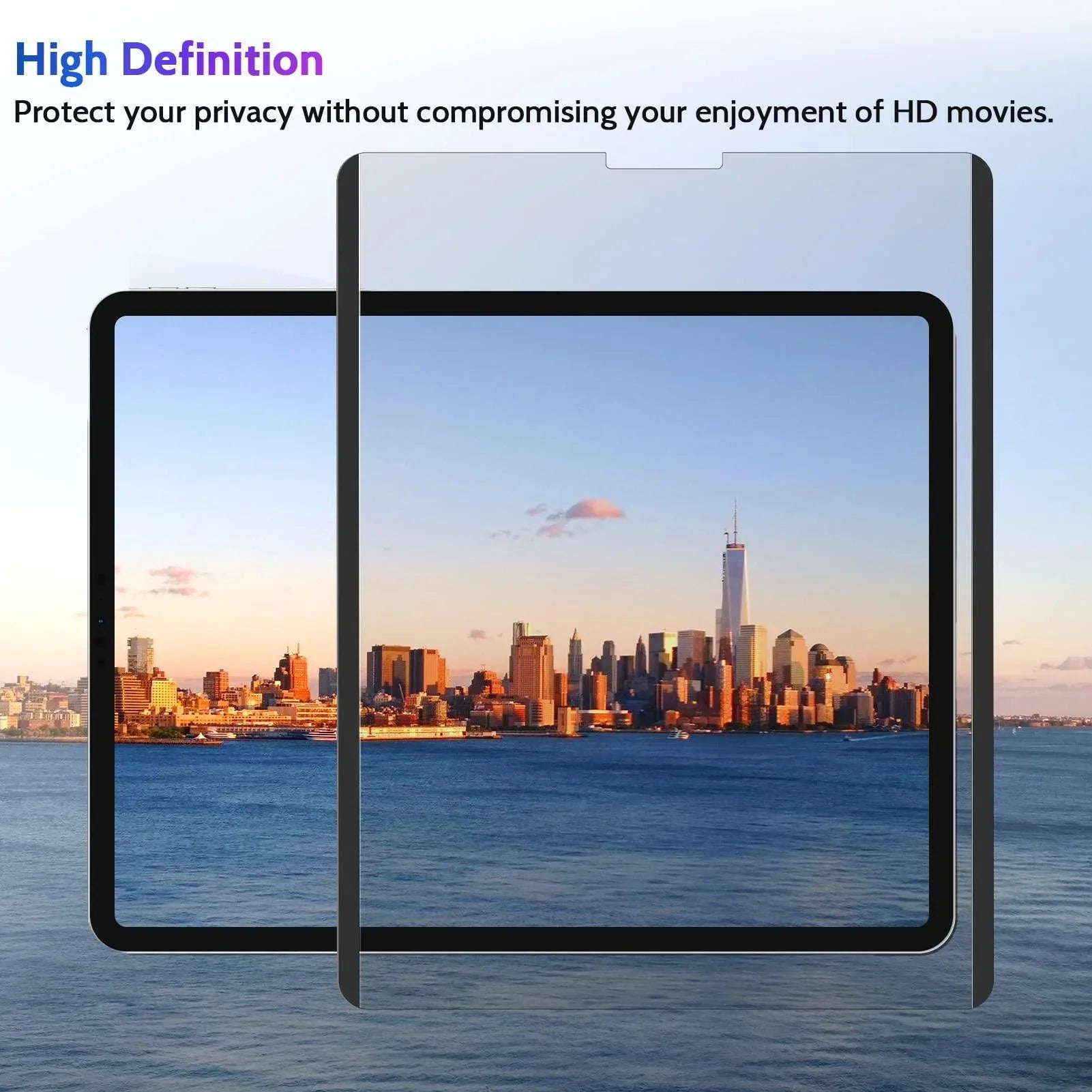 Upgraded 360° Privacy Screen Protector for iPad Pro 11" 4th 3rd 2nd 1st Generation 2022 2021 2020 2018/ iPad Air 5/ Air 4 10.9" (2022/2020) (Landscape+Portrait Privacy), Magnetic Removable