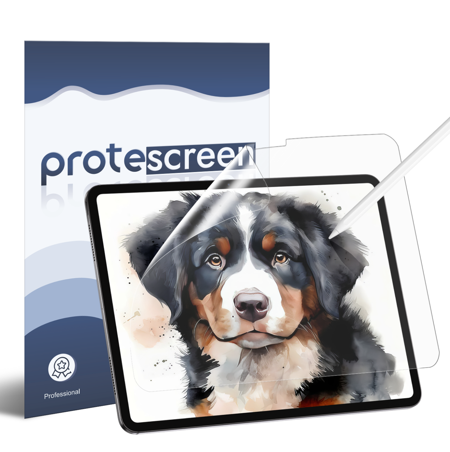 AR+ Paper feel Screen Protector for iPad, True Paper Texture, Anti-Reflective & Anti Glare, Apple Pencil Friendly, Easy Installation