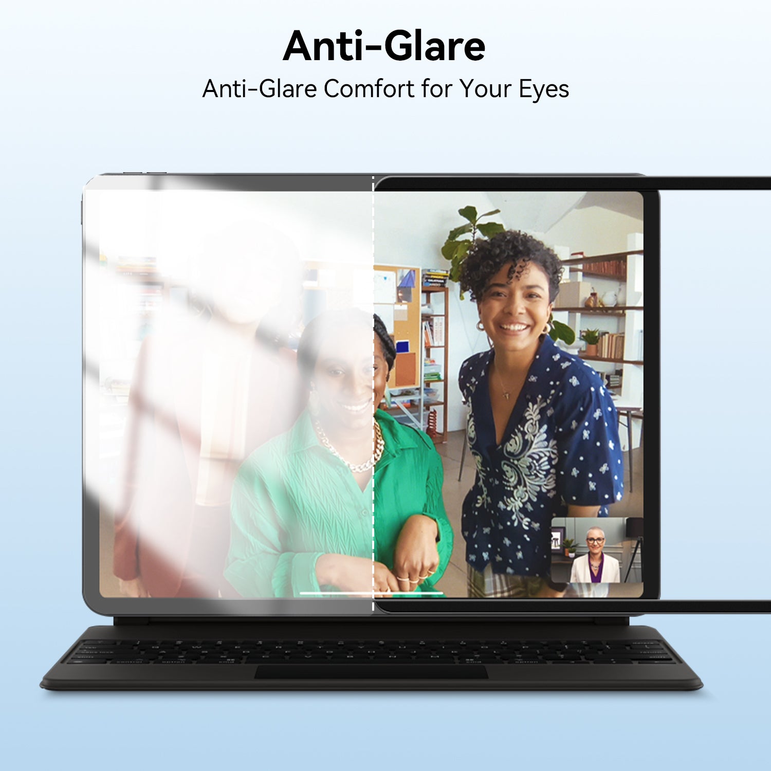 Ipad 纸感屏幕保护膜，纳米吸附魔法吸盘