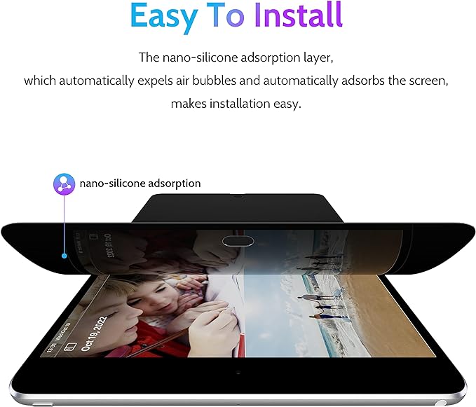Protescreen Ipad Privacy Screen Protector, Anti Glare Blue Light Spy Filter Private Cover