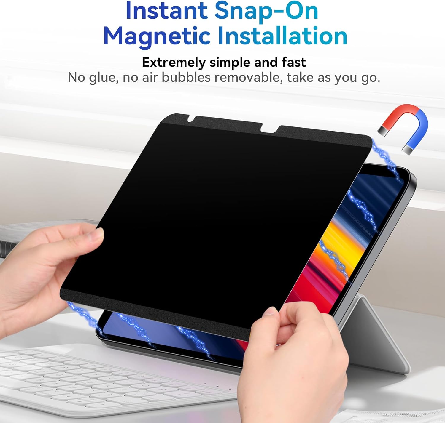 Magnetic Privacy Screen Protector for Ipad